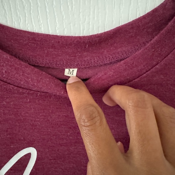 Maroon Short Sleeve Tee Mama in the Making - Picture 2 of 3